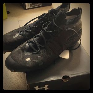 All Black Under Armor cleats